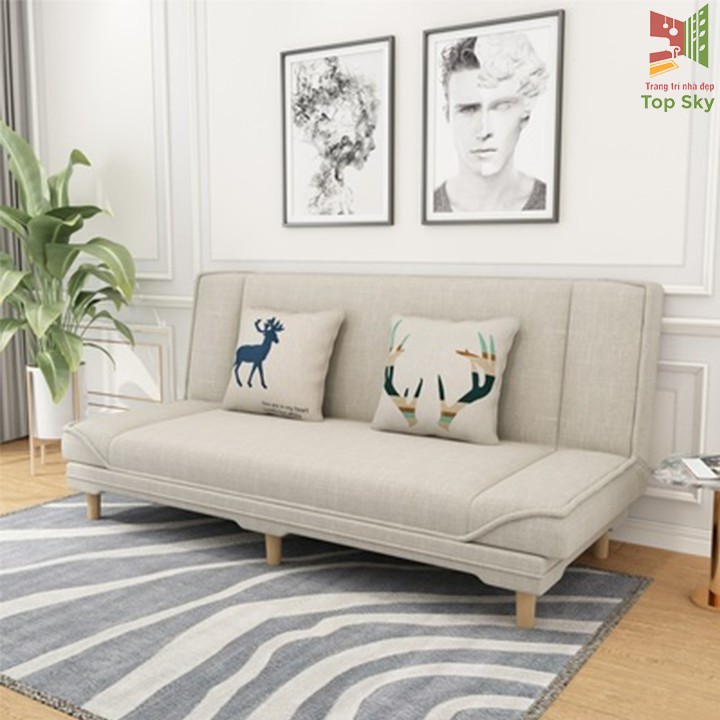 Giường Sofa Gấp Gọn Thành Ghế Đa Năng Phong Cách Hàn Quốc Dài 1m8 (Tặng kèm 2 gối trị giá 200k ) | BigBuy360 - bigbuy360.vn