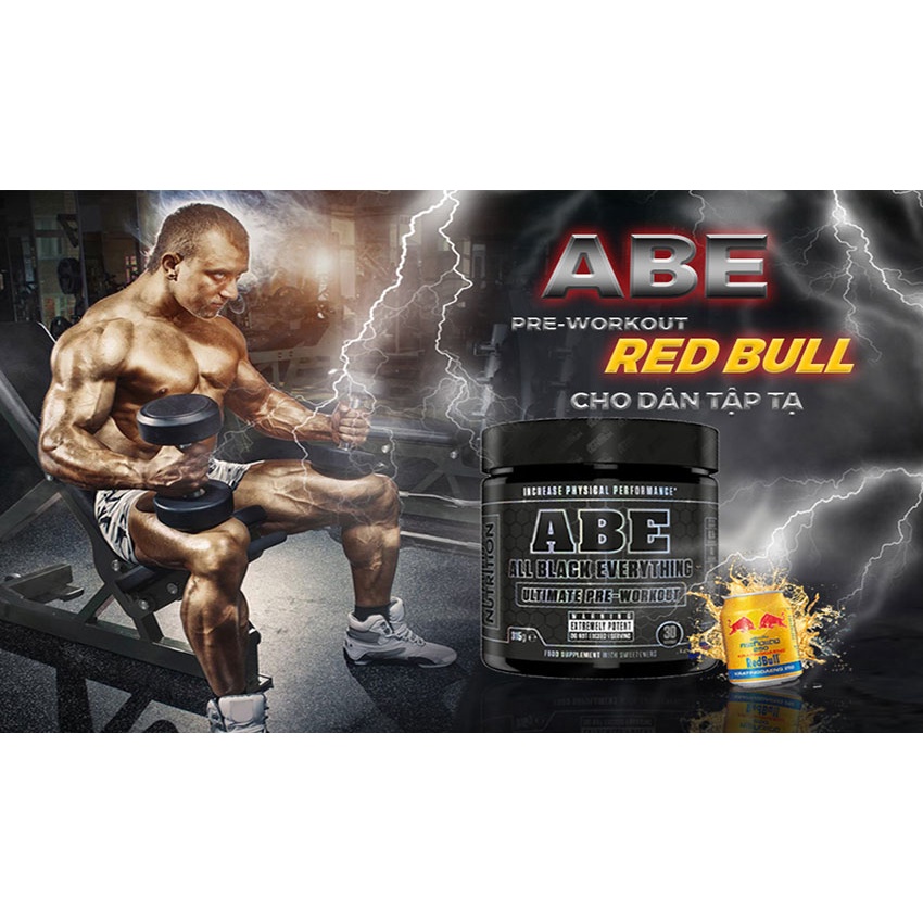 Abe Applied Nutrition ABE Hổ Trợ Tăng sức Mạnh Trong Tập Pre workout 30 lần dùng (450 Gram) - Uk