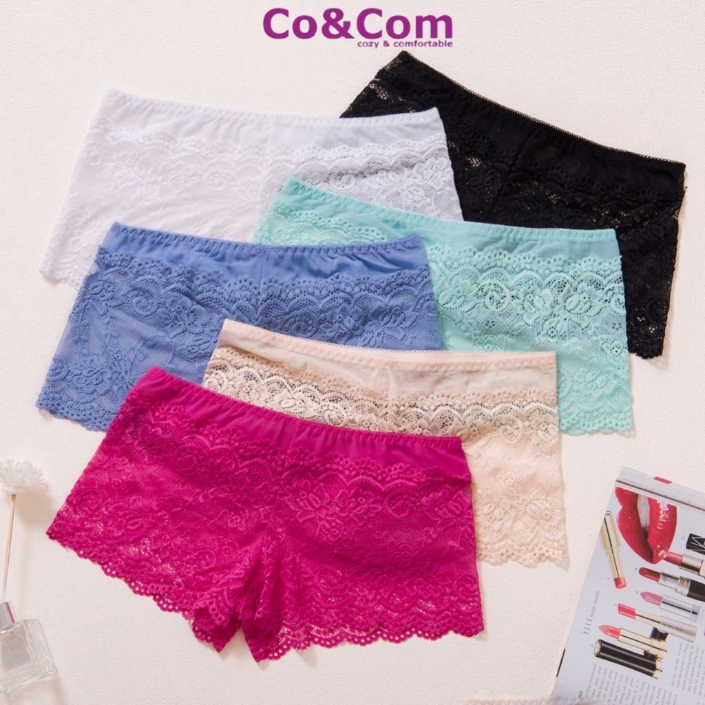 Quần Lót Nữ Ren Cạp Cao, Nội Y Nữ Sexy Co&amp;Com NO81134 Mềm Mại Siêu Nhẹ Co Giãn Quyến Rũ