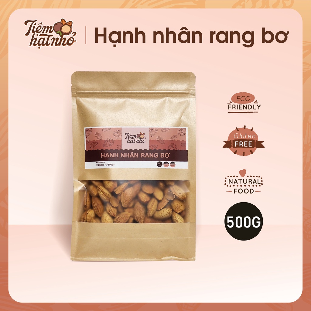 Hạnh nhân rang bơ - Túi 500g