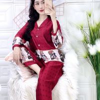 🎀ĐỒ BỘ LỤA SATIN LV CHÂN CÔ GÁI