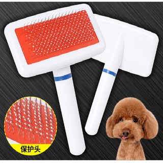 Giá sỉ 10 lược trắng chấm bi, lược bông lông cán trắng