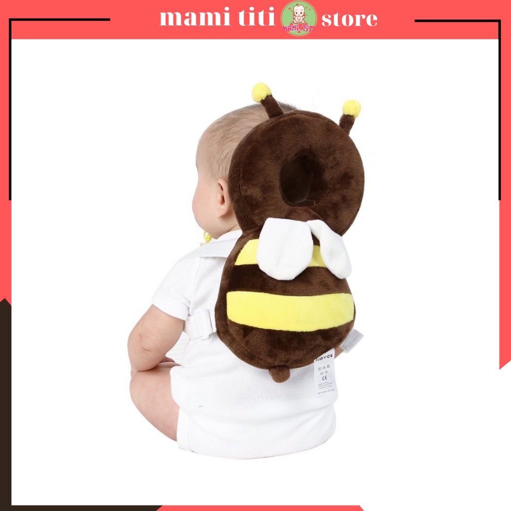 Gối đỡ bảo vệ đầu lưng cho bé tập bò, tập đi hình động vật dễ thương