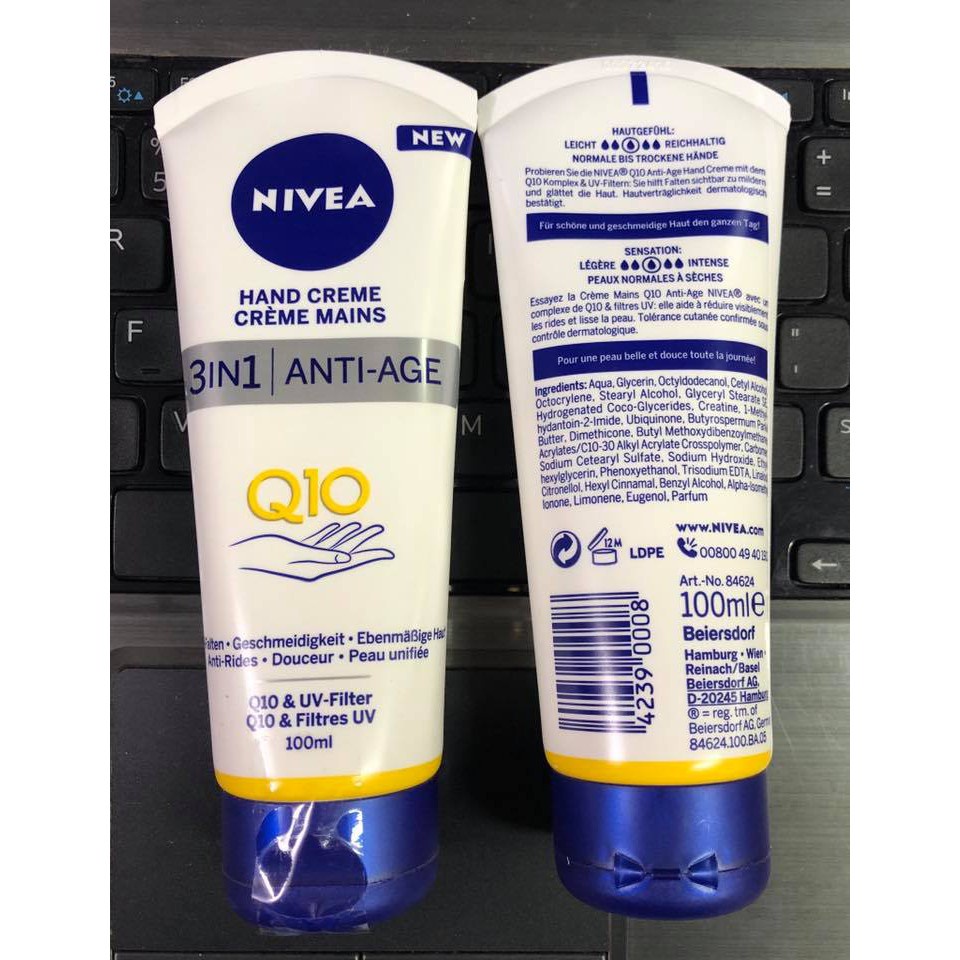 Kem dưỡng da tay chống lão hóa Nivea Q10 dung tịch 75ml