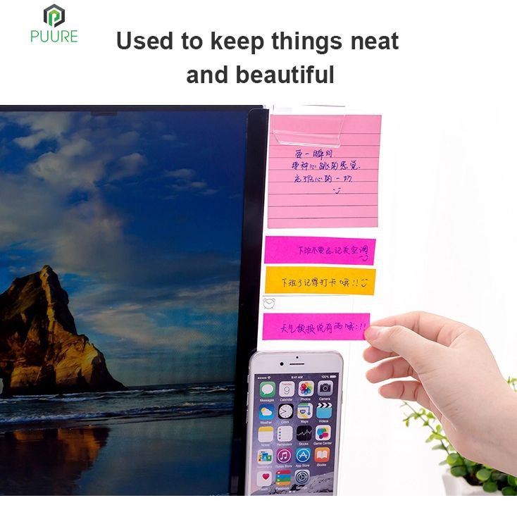 Miếng dán ghi chú bằng nhựa màu trong độc đáo tiện dụng | BigBuy360 - bigbuy360.vn