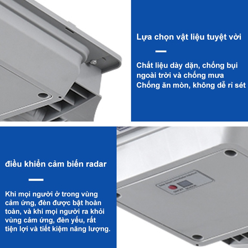 Đèn Năng Lượng Mặt Trời 3000W, Đèn Đường,Sân Vườn,Tấm pin siêu to hấp thụ nắng tối đa,IP67 Chống Nước