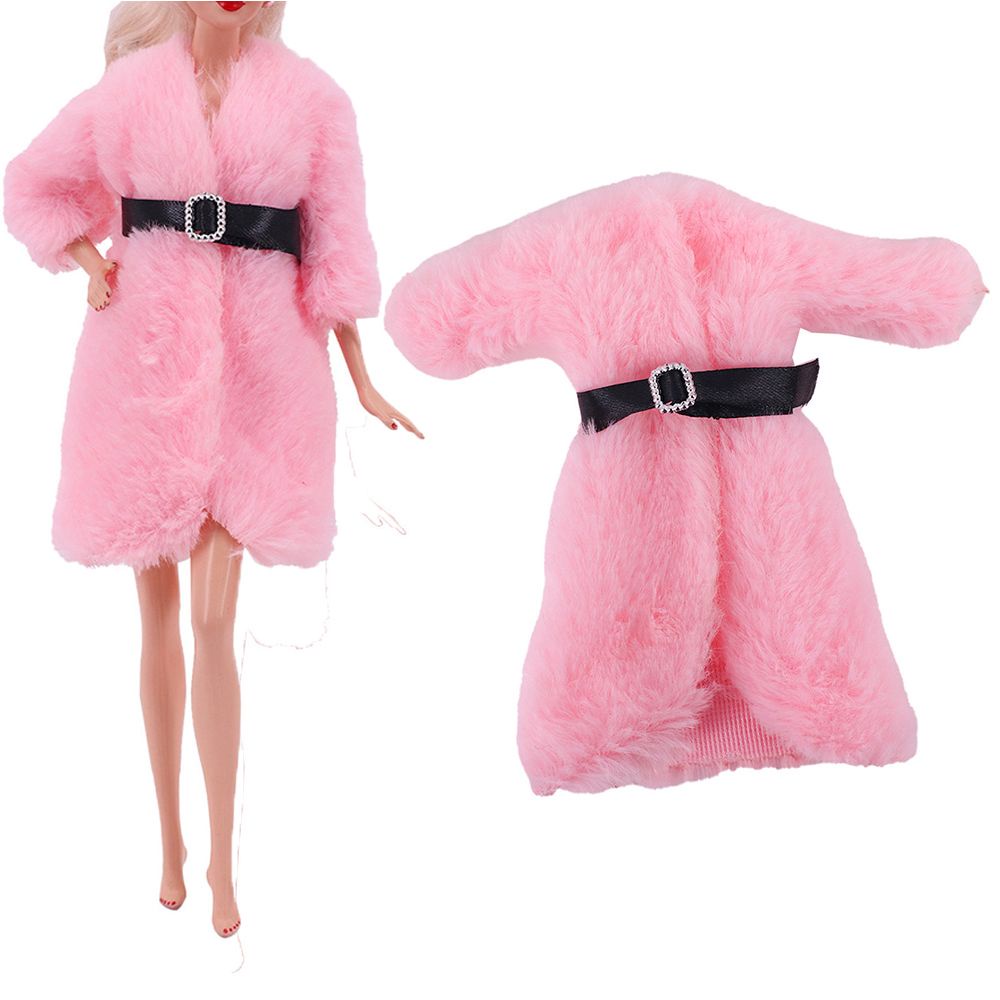 Áo Khoác Lông Dáng Dài 26-30cm Thời Trang Mùa Đông Cho Búp Bê Nhiều Màu Sắc