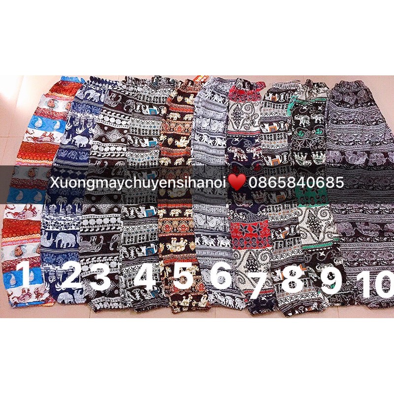 Quần lanh thổ cẩm ,quần lanh bo gấu từ 60-70 kg( size đại dài quần 100cm)