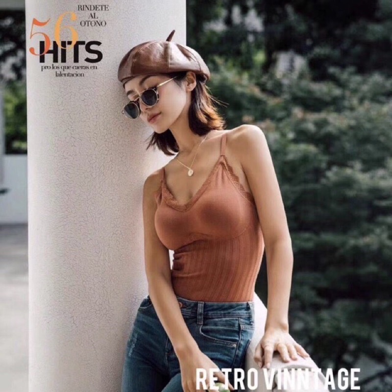 Áo bra dáng dài chất len tăm mềm mịn