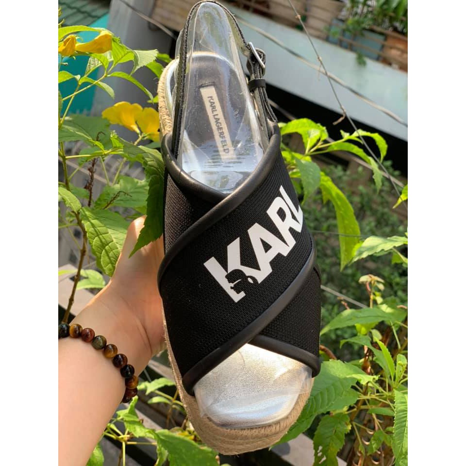 GIÀY SANDAL KARL LAGERFELD KAMINI PLATFORM SLING KL80305091 SIZE 39