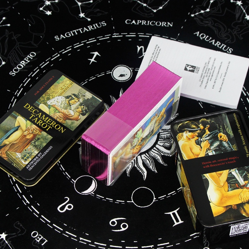 Bộ Bài Decameron Tarot Hộp Sắt