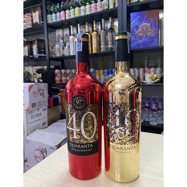 Vang Đỏ Ý 40 Quaranta 15 750ml