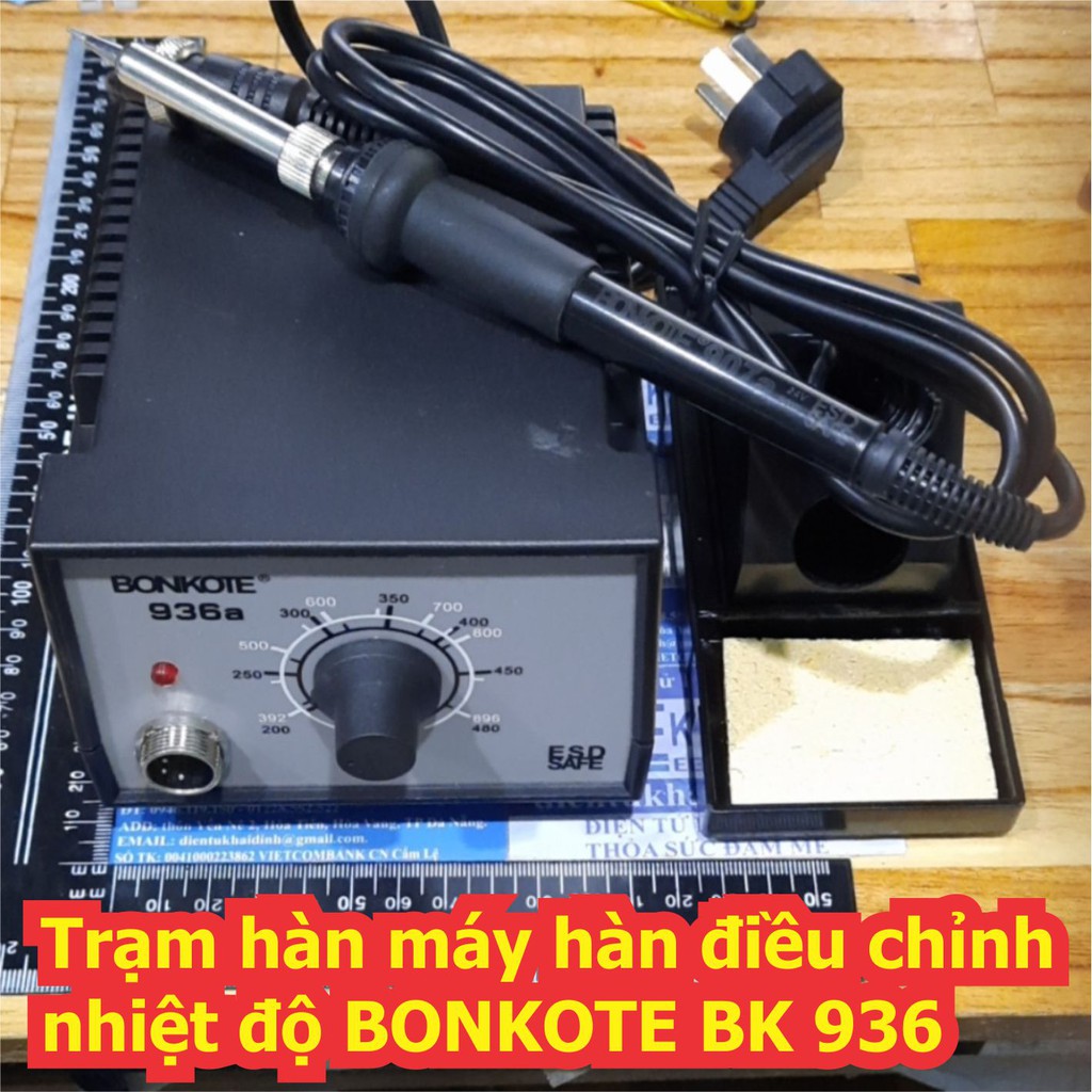 Trạm hàn máy hàn điều chỉnh nhiệt độ BONKOTE BK 936 kde7225