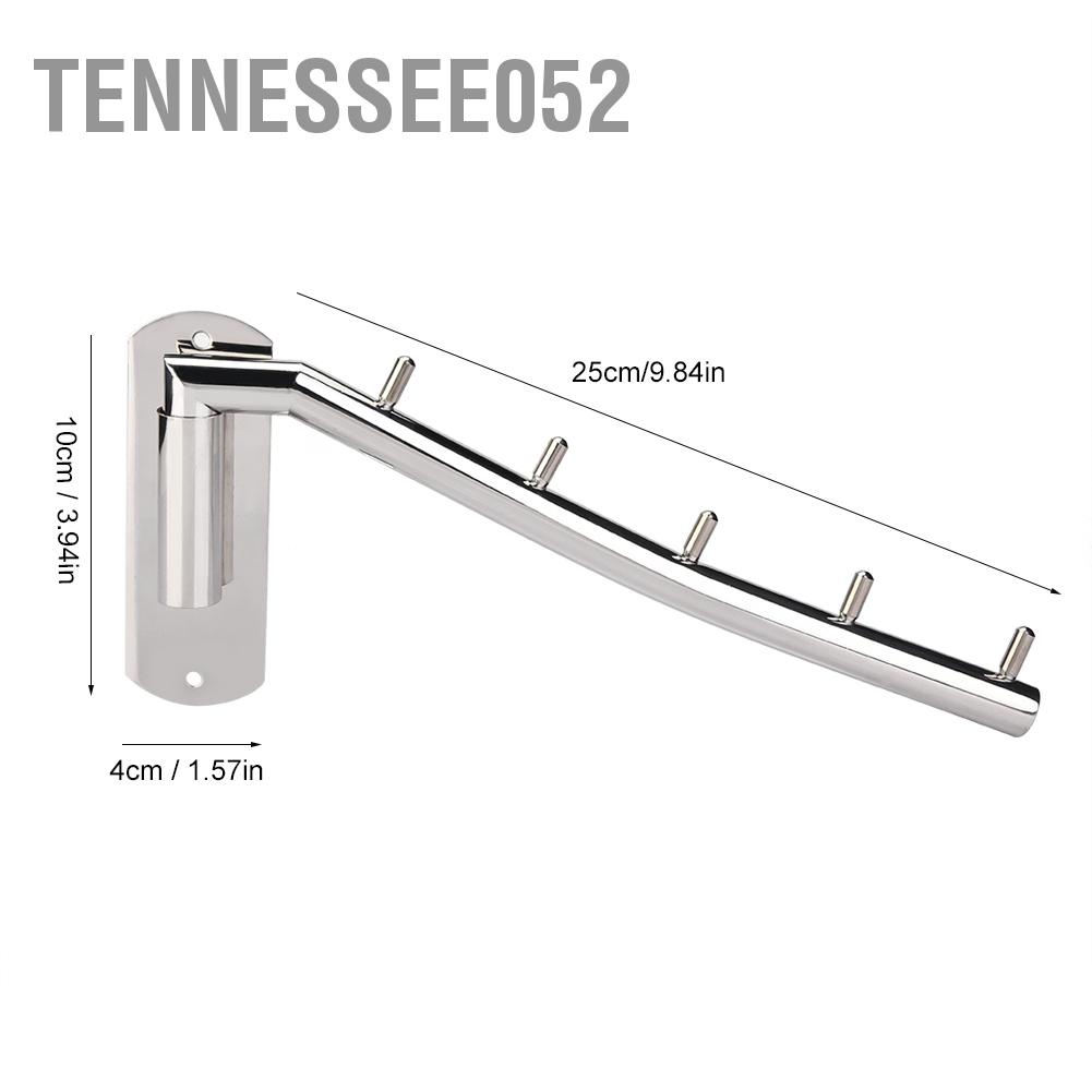 [Hàng HOT] Móc treo quần áo gắn tường bằng thép không gỉ có cánh tay xoay【Tennessee052】