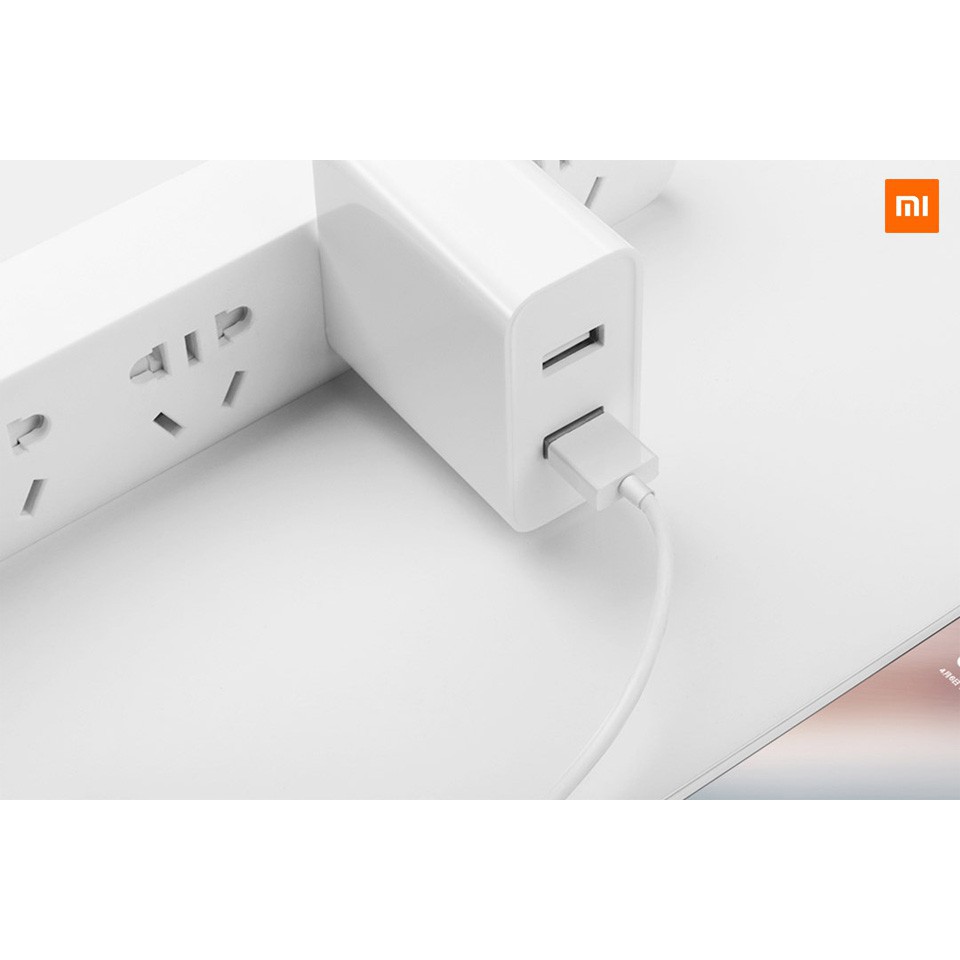 Củ sạc nhanh 2 usb Xiaomi 36w - Bảo Hành Chính Hãng