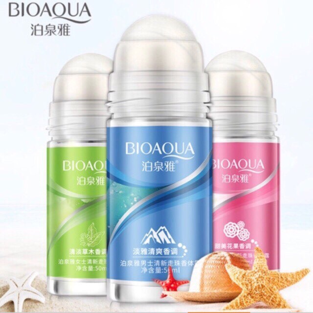 Lăn nách Bioaqua 50ml – Siêu Phẩm hỗ trợ giảm Hôi Nách Hương Thơm Dịu