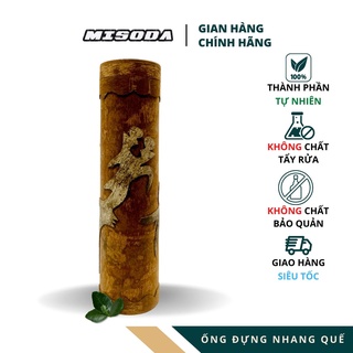 Ống đựng nhang Hương Quế Trà Bồng, làm từ vỏ quế cứng cáp, bền bỉ, chạm khắc tỷ mỷ, hương thơm nhẹ nhàng