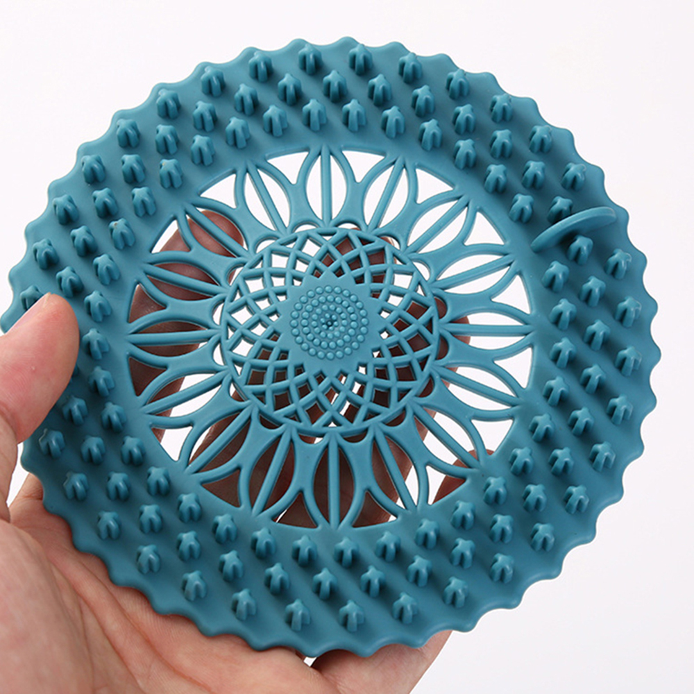 Nắp lọc cống thoát nước chặn tóc chống tắc nghẽn từ silicon nhiều màu tùy chọn dùng trong bồn nhà tắm/ bồn rửa nhà bếp