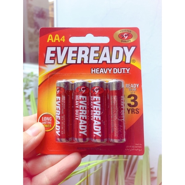 Vỉ 4 viên Pin eveready heavy duty 1015 BP4 AA