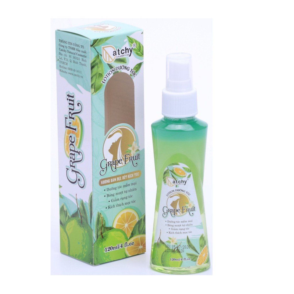 Xịt Dưỡng tóc tinh dầu Bưởi  CATCHY 120ML thúc đẩy quá trình mọc tóc và chống rụng tóc