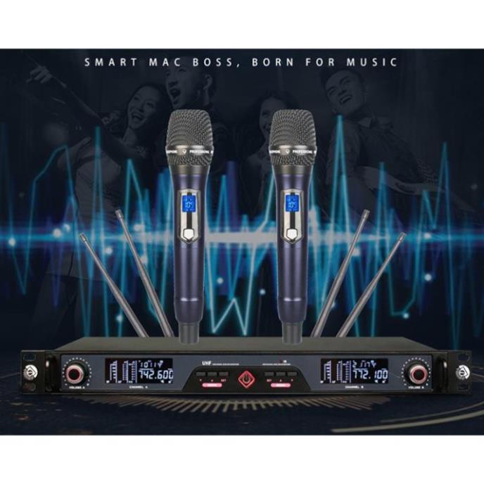 Micro Karaoke Không dây karaoke ONTEKCO U10B Cao cấp bắt sóng 120m - Chuyên dụng cho Amply, Loa kéo