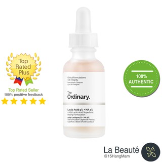 The ordinary lactic acid 5% + ha serum - tinh chất thanh lọc da 30ml