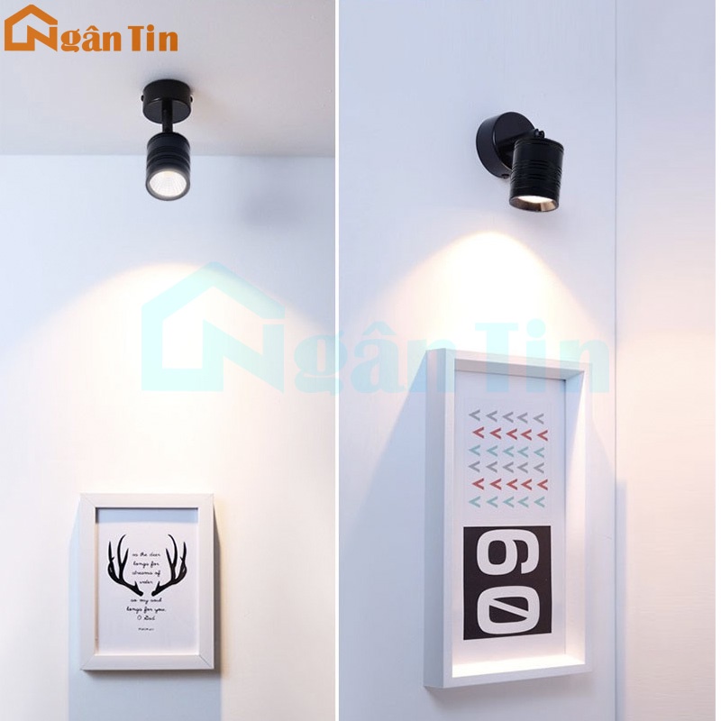 Đèn Led soi gương soi tranh gắn tường trần phòng ngủ phòng khách Led 5W RO1404 Ngân Tin