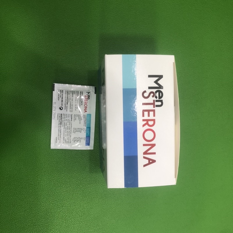 Mensterona cải thiện sinh lý, tăng chất lượng tinh trùng. Men Sterona bổ tinh trùng, tăng khả năng thụ thai Hộp 30 gói