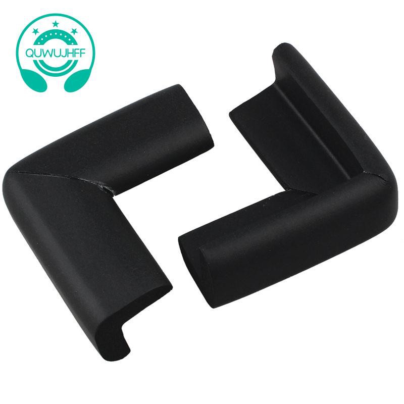 Table Cupboard Worktop Corner Cover Protector Cushion 4 Pcs Black