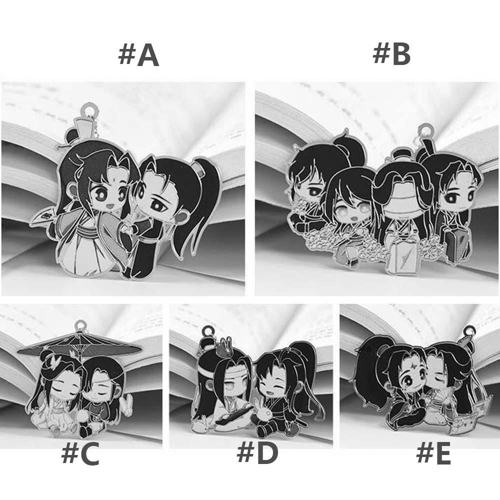 Thẻ Đánh Dấu Sách Bằng Kim Loại Phối Tua Rua Hình Anime Sáng Tạo Làm Quà Tặng Cho Học Sinh