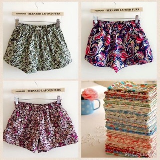 Quần short mặc nhà hoa nhí