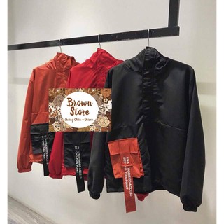 Áo khoác dù Box Black Jacket [Kèm ảnh thật]