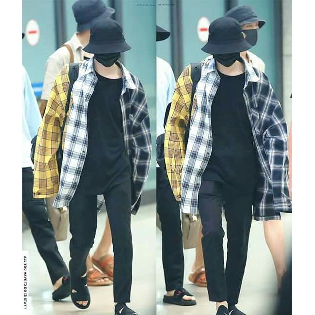 Áo Khoác Sơ Mi Giống Jungkook & Suga