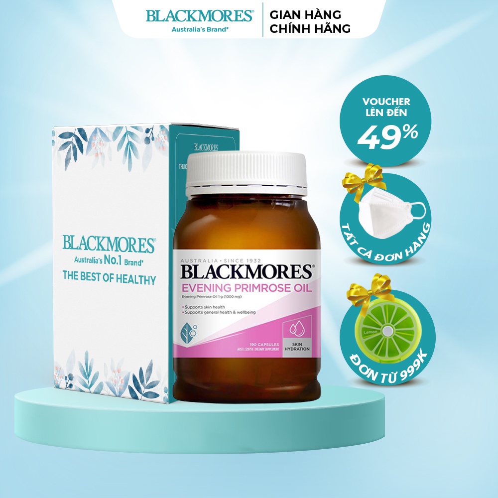 Tinh dầu hoa anh thảo Blackmores 190 viên đẹp da, chống lão hóa, cải thiện nội tiết tố nữ