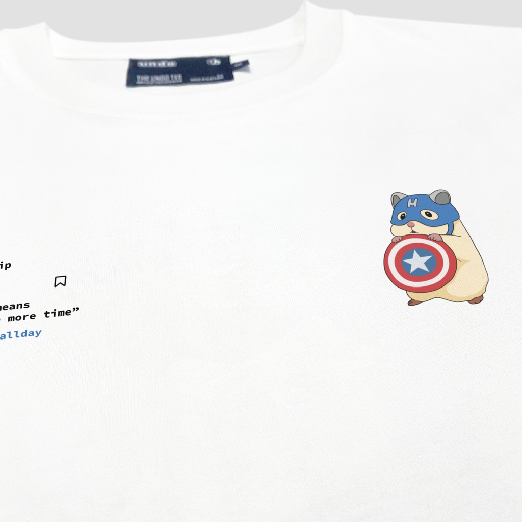 Áo Thun Unisex Undo Gossip All Day Màu Trắng 100% Standard Cotton - Local Brand Chính Hãng