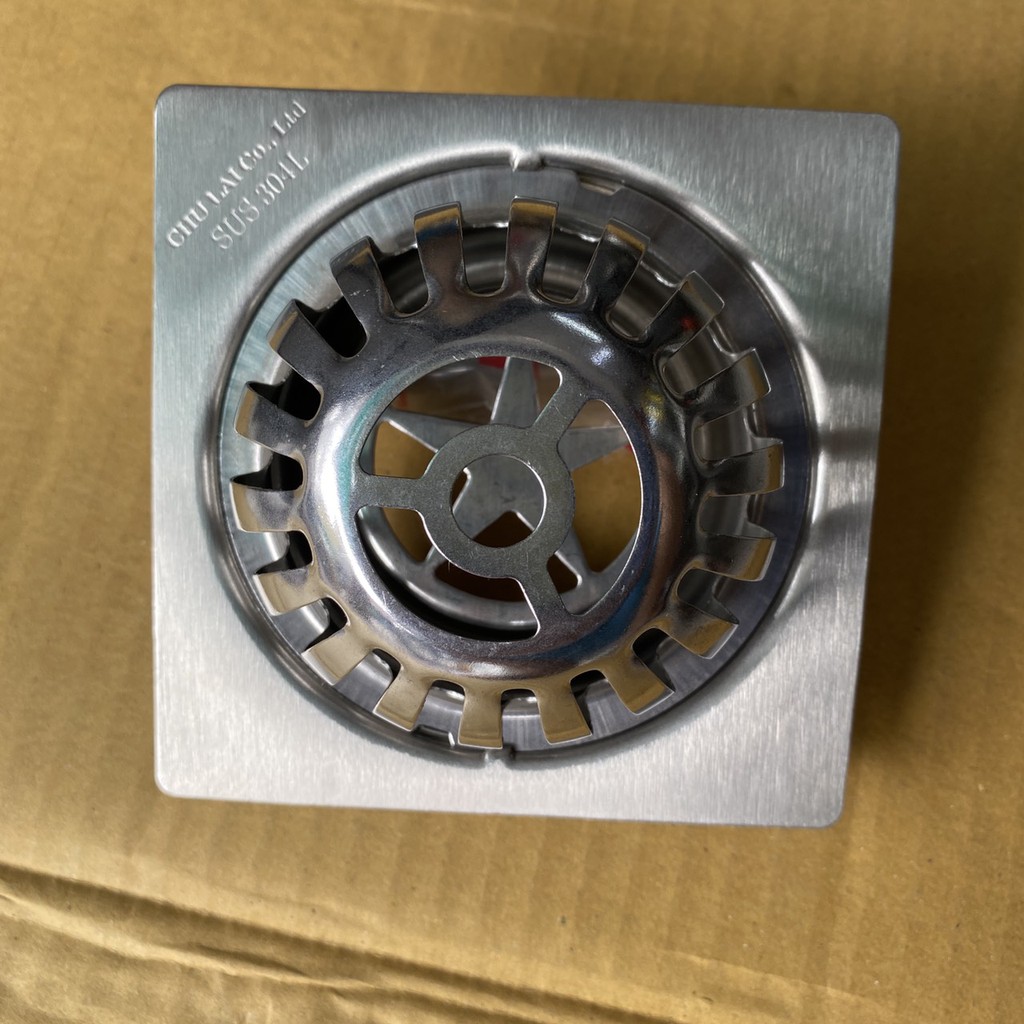 Cầu thoát nước sân thượng ban công inox 304 100% loại tốt hàng đẹp dày 1.5 ly