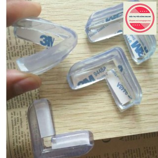 Miếng Bịt Góc Bàn Bịt Cạnh Bàn Silicon CAO CẤP Góc Vuông An Toàn Cho Bé Giá Sỉ