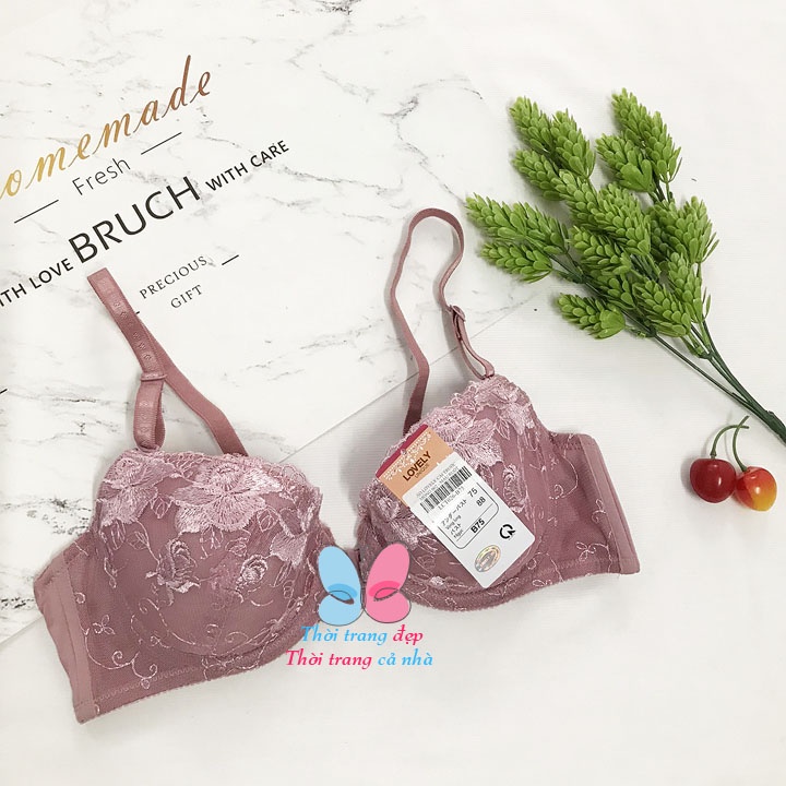 ÁO LÓT NỮ LOVELY CÀI TRƯỚC MỎNG REN KHÔNG MÚT CÓ GỌNG - AL002