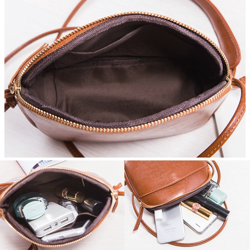 Túi đeo chéo IELGY nhỏ nhắn thiết kế hình vỏ sò thời trang nữ tính