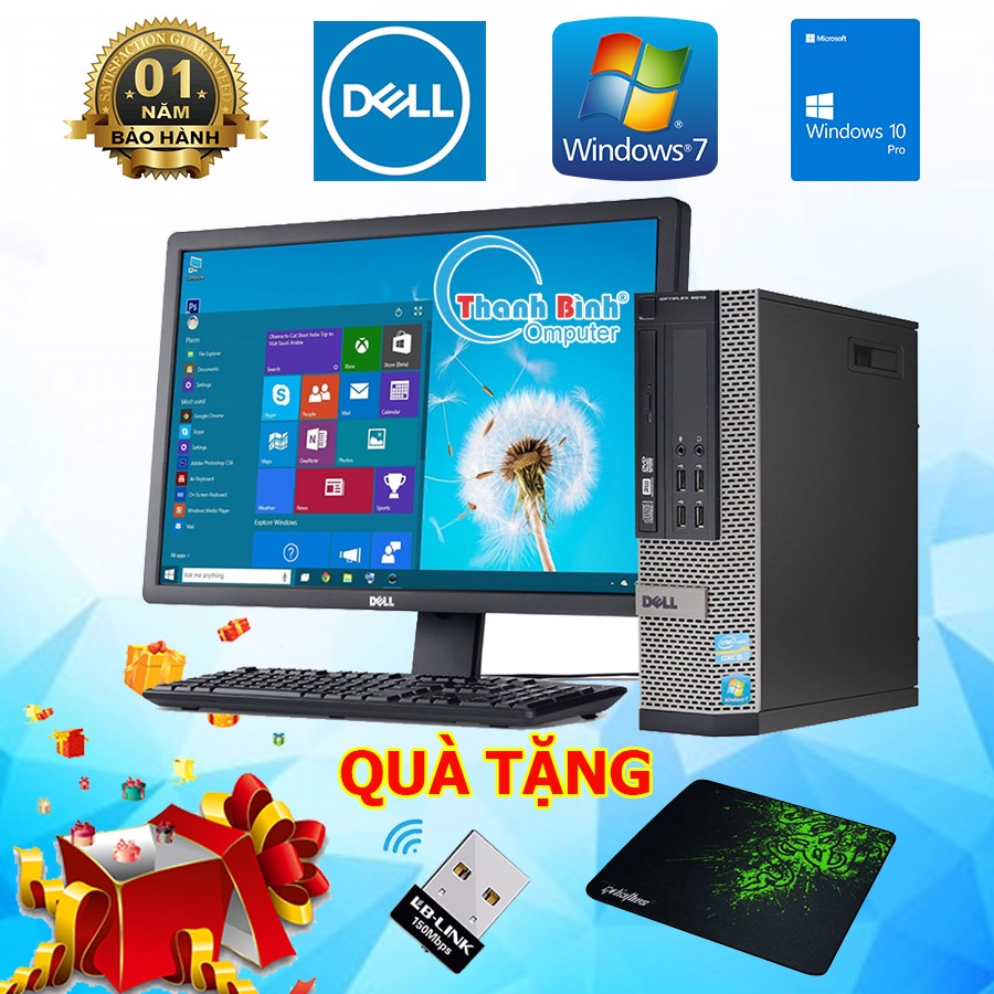 Máy Tính Đồng Bộ Dell 🎁ThanhBinhPC🎁 Case PC - Đồng Bộ Dell - Dell Optiplex 7010/9010 - Tặng USB Wifi - Bảo Hành 12T.