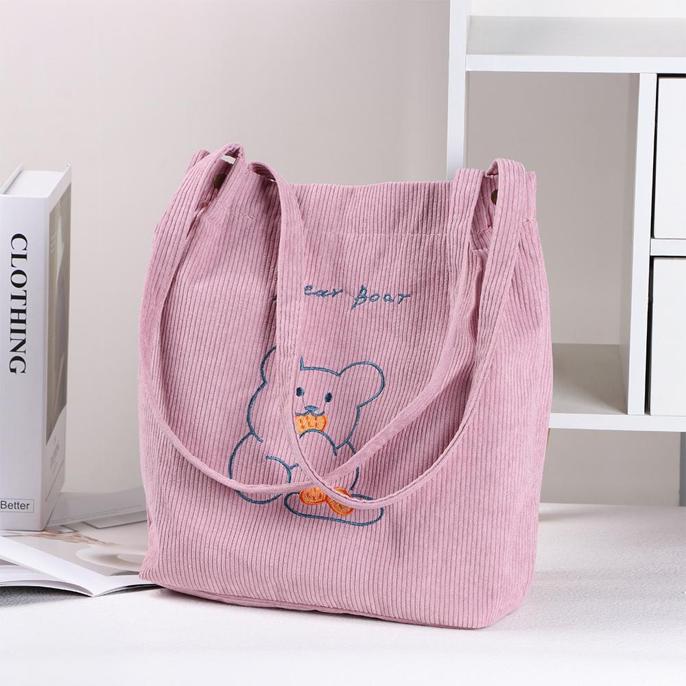 UUMIR Túi Xách Thêu Hình Gấu Dễ Thương