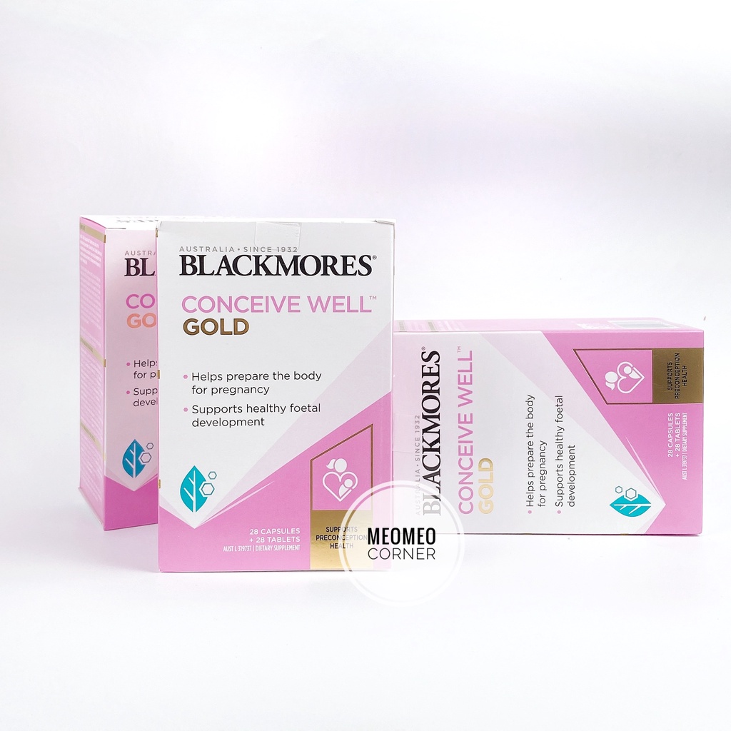 [Mẫu mới]Viên uống tăng khả năng thụ thai, bổ trứng Blackmores Conceive Gold Úc