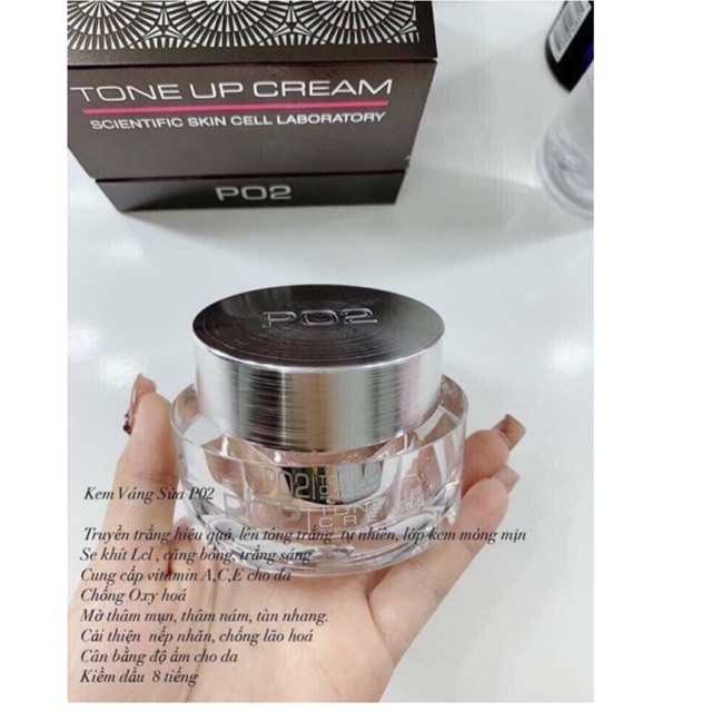 KEM VÁNG SỮA PO2 TONE UP CREAM
