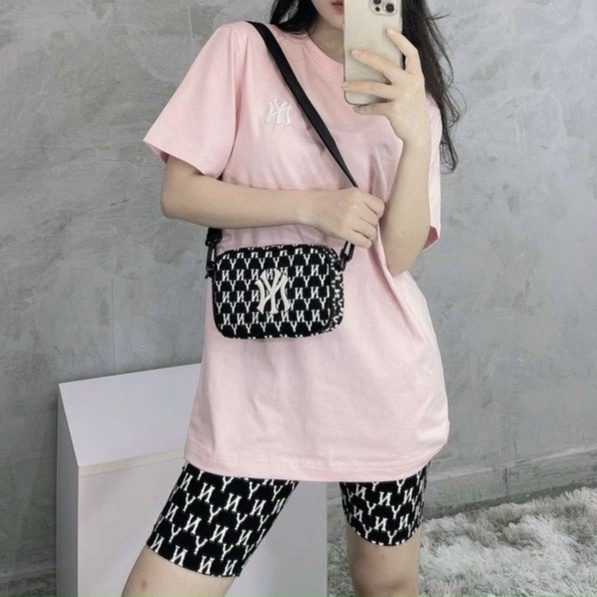 Túi xách đeo chéo nam nữ M.L.B 2 chi tiết