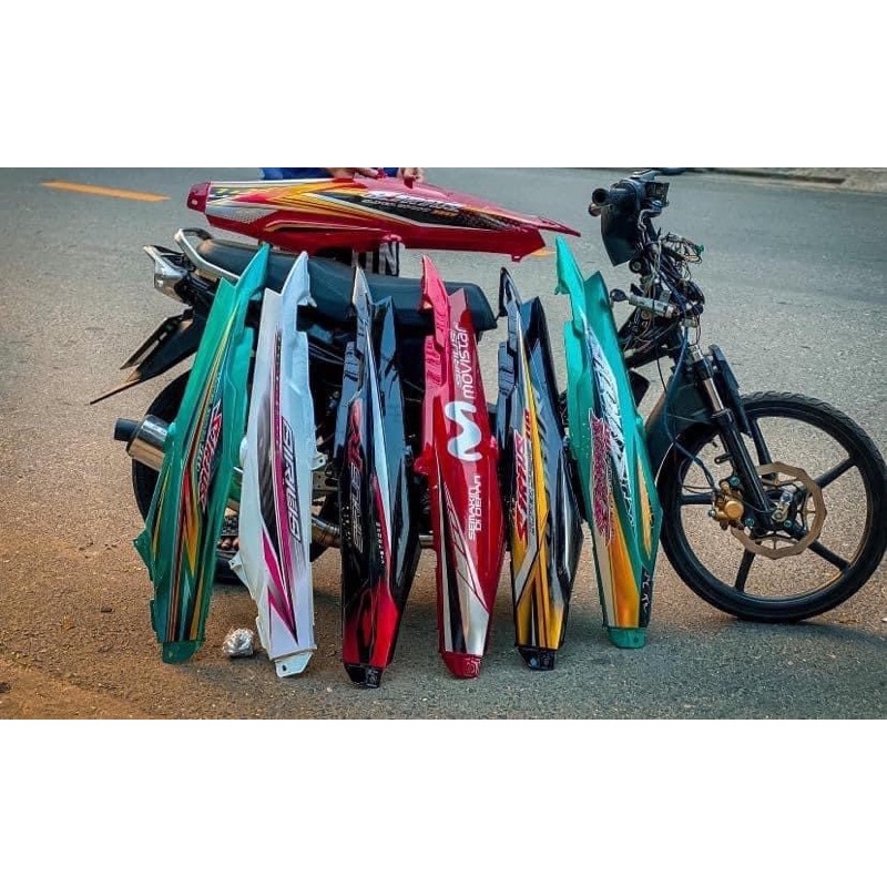 Dàn áo xe sirut màu đỏ candy