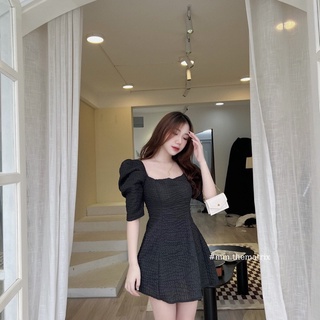 Váy xốp tay bồng (ảnh thật tự chụp)