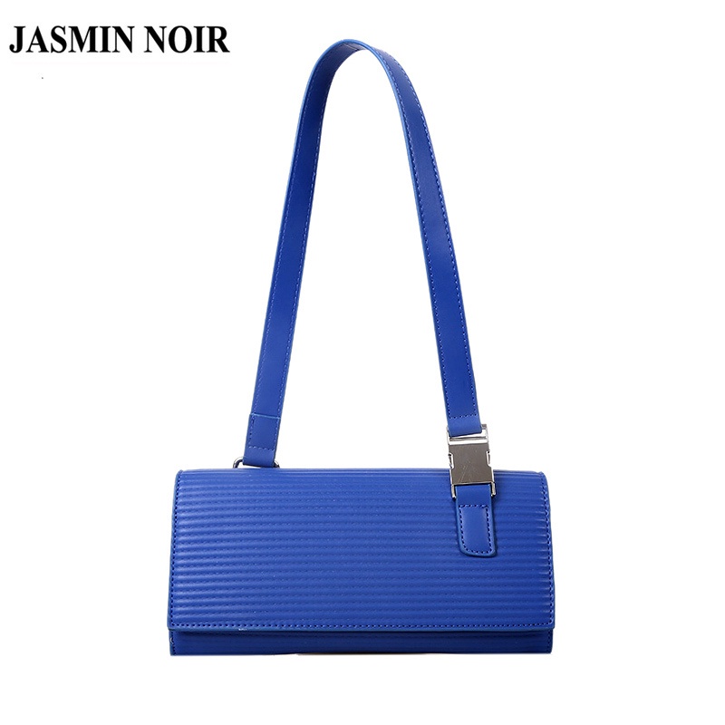 Túi đeo vai JASMIN NOIR họa tiết kẻ sọc thiết kế đơn giản thời trang cho nữ