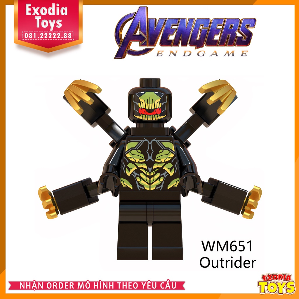 Xếp hình Minifigure Marvel Biệt đội Avengers cuộc chiến vô cực - Đồ Chơi Lắp Ghép Sáng Tạo - WM6055