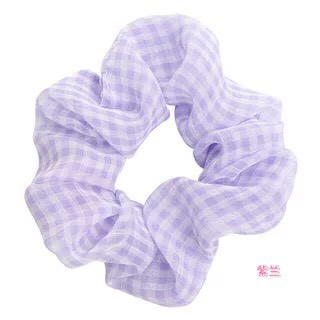 COMBO 2 Dây Buộc Tóc Vải Caro scrunchies phong cách vintage hot trend