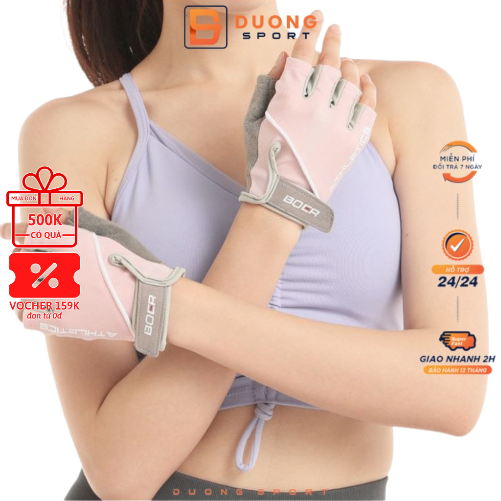 Găng Tay Chơi Thể Thao Tập gym Nửa Ngón Boer Nam Nữ BảN ATHLETICS